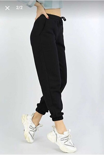 UYN SPORT Γυναικείο μαύρο ψηλόμεσο Jogger Sweatpants