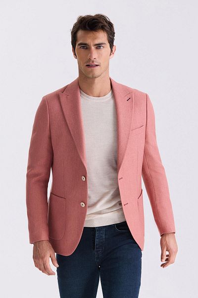 Jakamen Καλοκαιρινό αθλητικό μπουφάν Puppy Mouth Slim Fit με μυτερό γιακά