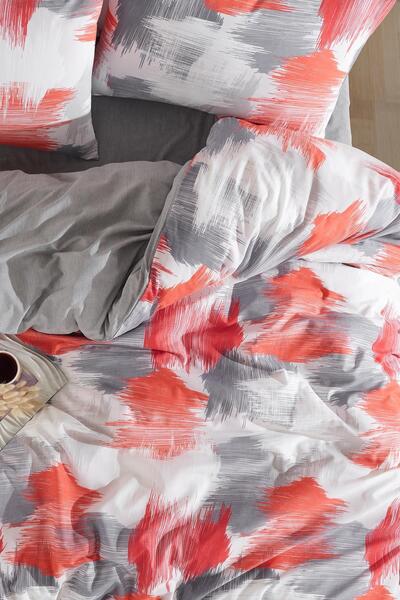 Zeynep Tekstil Dvojitá bavlněná souprava na přikrývku a polštář - bez problémů