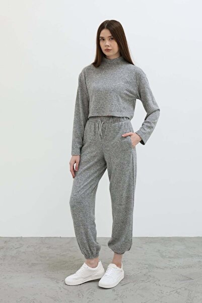 LOKADI Ženske mekane elastične Pleteno pantalone