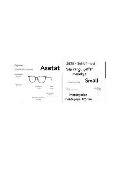 Vogue Vo5533 2830 53ekt-Small Kadın Mavi Işık Filtreli Ekran Gözlüğü