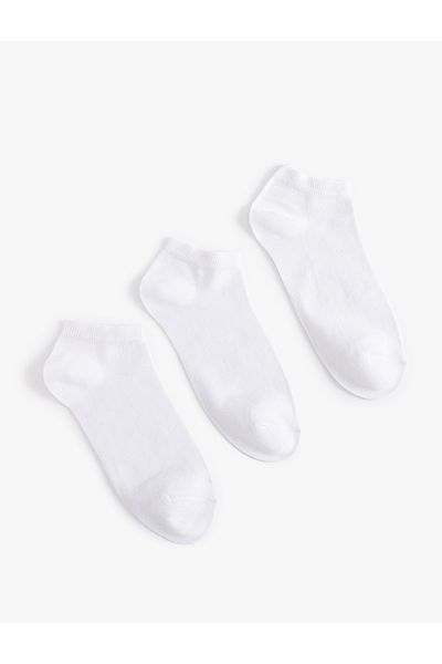Koton Basic 3-Piece Booties Socks Set