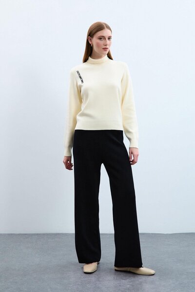 Serianno %100 Organik Pamuk Baskı Detaylı Kazak