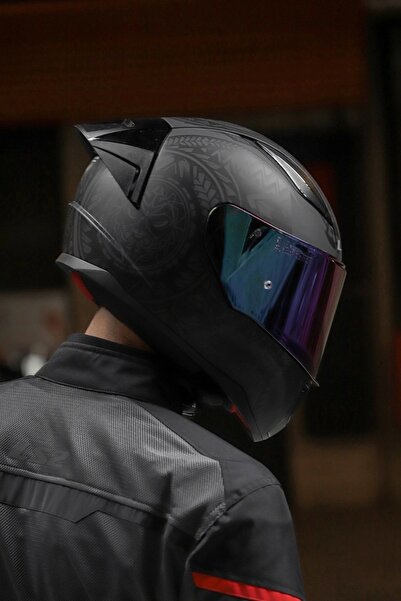 LS2 Rapıd 2 Race Takaroa Mat Siyah Kask + Spoiler