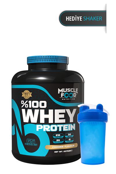 MUSCLEFOOD 2275Gr 65 Serve - Flavored Concentrate Whey Cookie Protein Powder