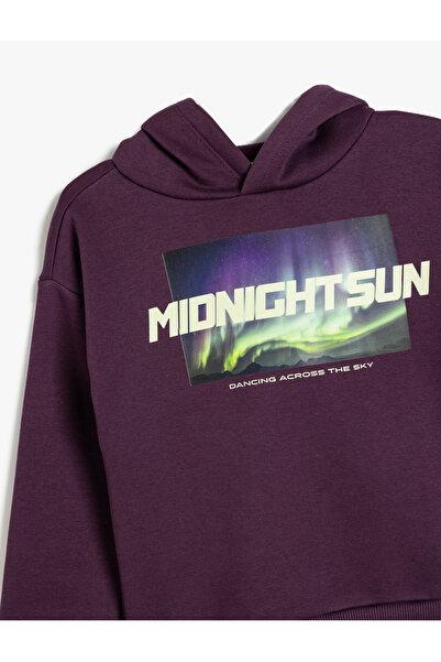 Koton 5Wkb10398Tk 392 fialová chlapecká dresová mikina