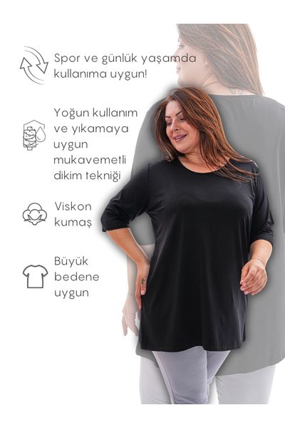 MURR Plus Size Women's Viscose T-shirt