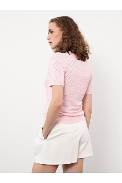 Serianno Bisiklet Yaka Ajurlu Kazak Kzk9774pudra