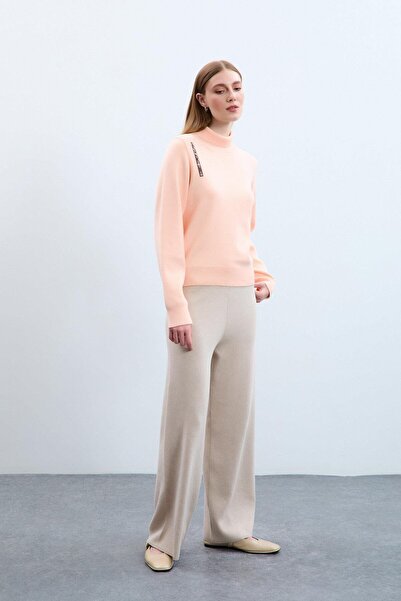 Serianno %100 Organik Pamuk Baskı Detaylı Kazak