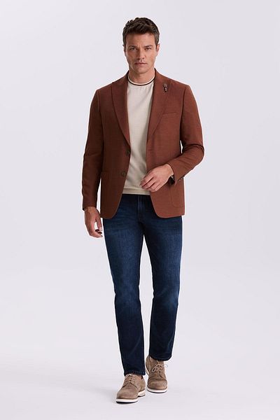 Jakamen Κόκκινο Classic Mold Swallow Collar Bag Μπουφάν τσέπης