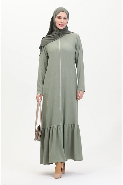 sefamerve Çağla Green Frilly Ferace 5109-05