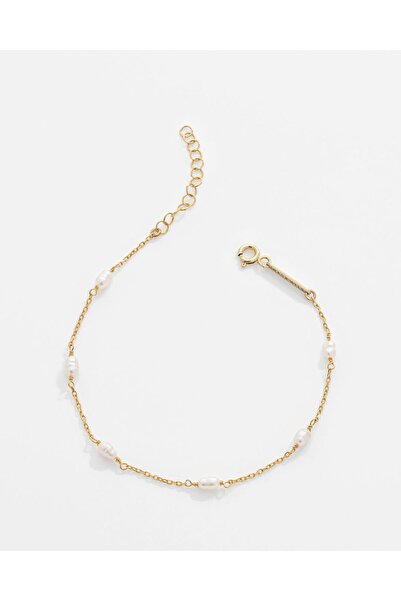 MEKS JEWELS 2 Karat İnci Taşlı Gümüş Serenity Bileklik