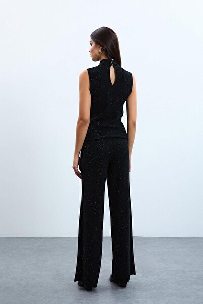 Serianno Organik Pamuk Karışımlı Pullu Triko Atlet