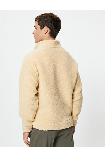 Koton Λούτρινο φούτερ με μαλακή υφή με φερμουάρ