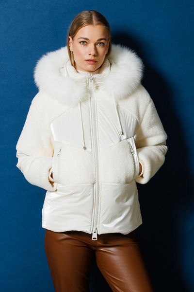 Ekol Kürk Yaka Kapitone Kaban