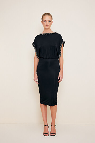 Love My Body Kayık Yaka Elbise