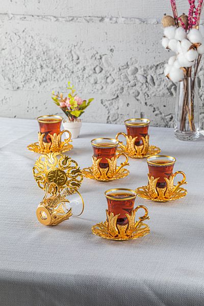 Sena Dynasty Painted Tea Set for 6 People (102-K-B)