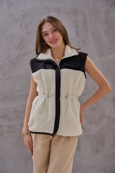 SHUGAA Women's Design Plush Vest