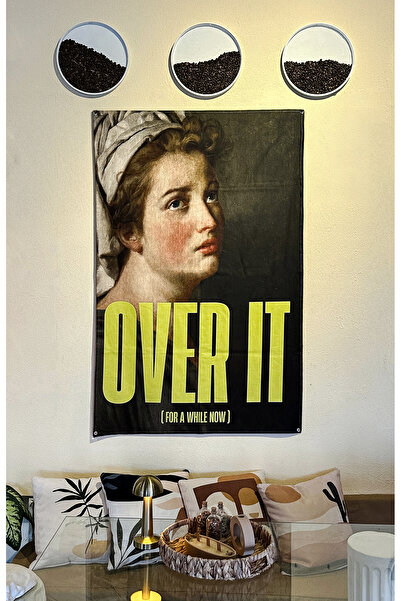 The Lycos "Over It /Young Woman - Jacques-Louis David" Dekoratif Duvar Halısı – 100x140 cm (Kuşgözü Detaylı)