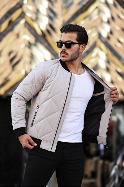 BOYS MANS Чоловіча куртка коледжу Куртка-бомбер Зимова стьобана куртка