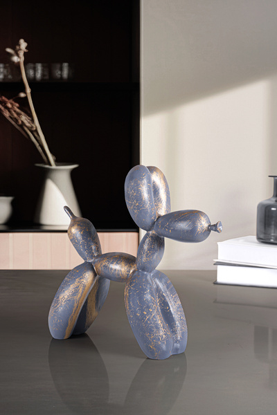 Falya Balon Köpek Heykeli  30 x 28 cm, Balon Köpek Biblo