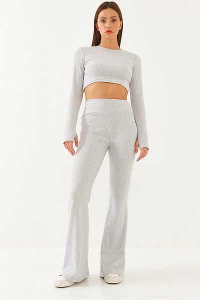 Bianco Lucci Дамски рапорт Испански крак Flip Top and Bottom Set 60251909