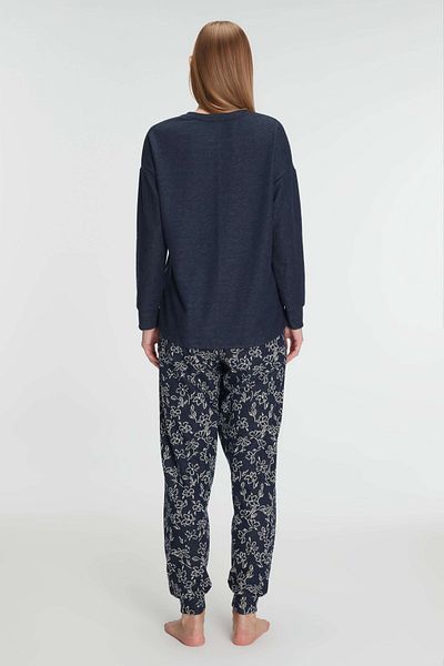 Anıl 11325 Women's Long Sleeve Sweatshirt Pants Pajama Set