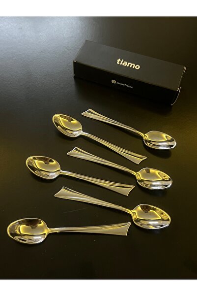 Tiamo Ela Çay Kaşığı 6 Adet 18/10 Çelik 1,5 Mm Kalınlık