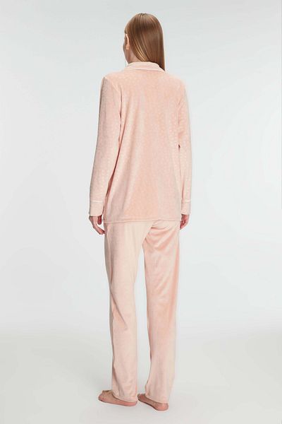Anıl 11247 Women's Long Sleeve Shirt and Pants Set Pajamas Set