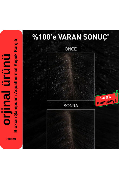 Bioxcin Aqua Thermal Kepek Karşıtı Şampuan 300ml Tüm Saç Tipleri