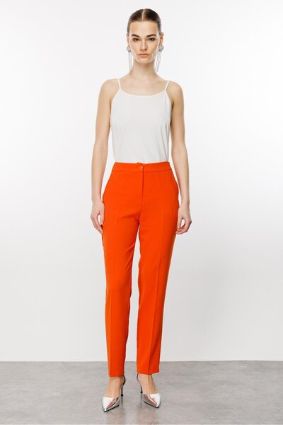 Moda İlgi Modailgi Klasik Yan Cep Takım Pantolon - 7543 Orange