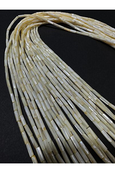 LİVZA BİJUTERİ Krem Boru Sedef Dizisi 15x4 Mm
