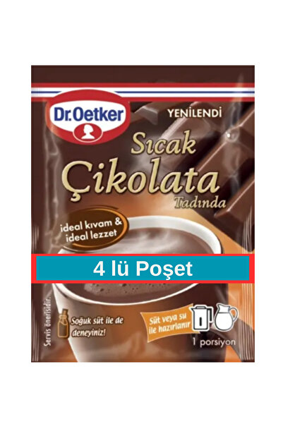 Dr. Oetker Dr.Oetker Sıcak Çikolata Tadında 4 x 19 g 4 lü Poşet