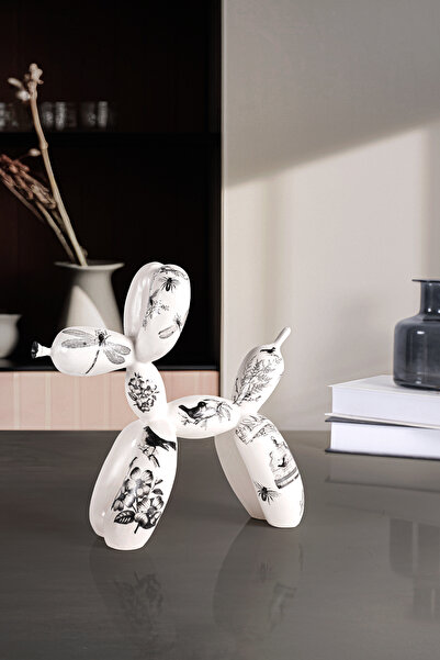 Falya Balon Köpek Heykeli  30 x 28 cm, Balon Köpek Biblo