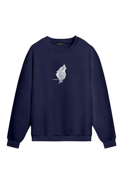 Mounte Bianca Unisex Wolf - Κανονικό φούτερ