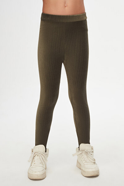 LOVETTI Sea Green Girl's Corduroy Leggings