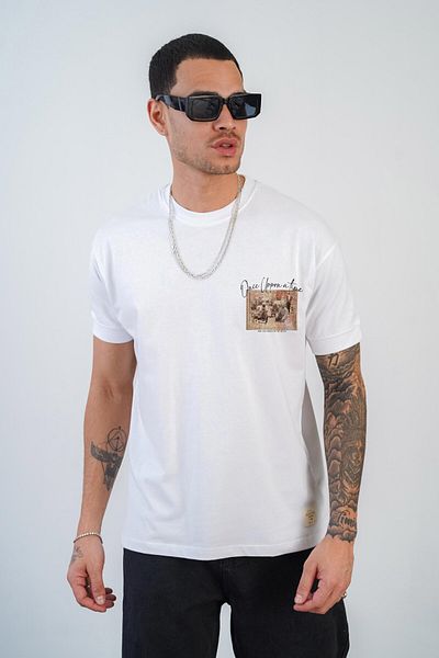 king brich Kingbrich - Ανδρικό T-Shirt Slim Fit με στάμπα 'Once Upon a Time'