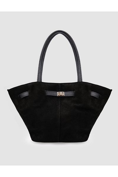 Cabani 100% Genuine Leather Black Women's Shoulder Bag