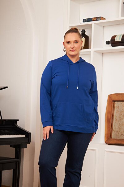 RMG Φούτερ με κουκούλα Plus Size Saks