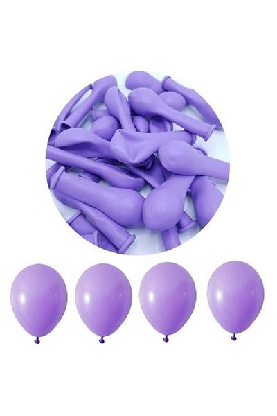 turkuaz parti 10 Macaron Lilac Small Balloons 5"