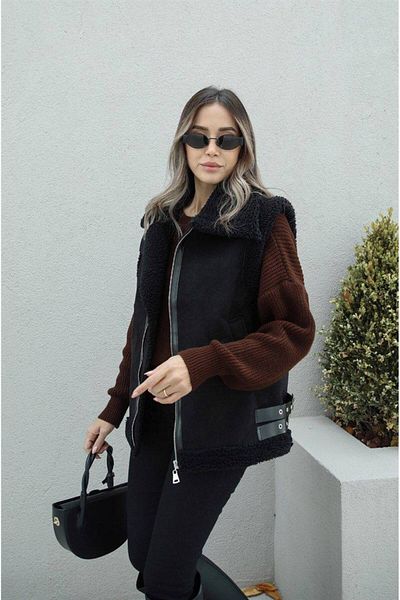 My Bella Plüsch-Wildlederweste für die neue Saison