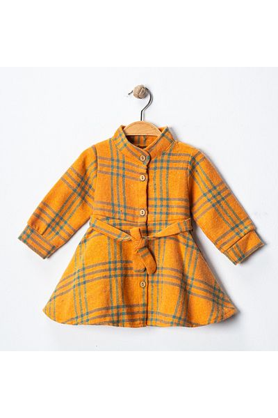 MAXI DRY Winter Plaid Baby Dress, Lumberjack Fabric, 6-12-18-24 Months