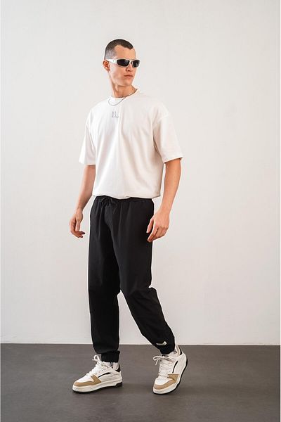 king brich Ανδρικό παντελόνι Jogger με ελαστικό πόδι Relax Fit