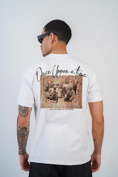 king brich Kingbrich - Ανδρικό T-Shirt Slim Fit με στάμπα 'Once Upon a Time'