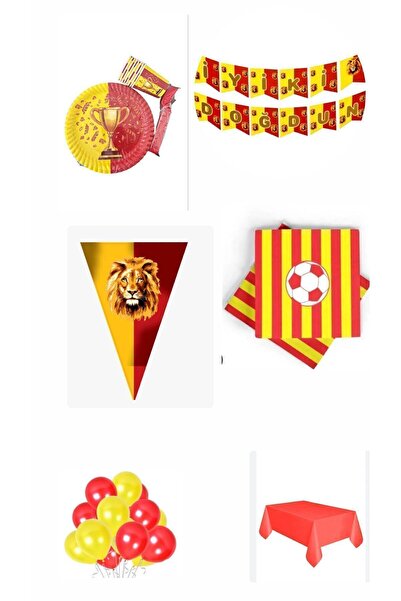 partideyince Galatasaray Gs Cimbom Gs Cimbombom Taraftar 8 Kişilik Konsept Do...