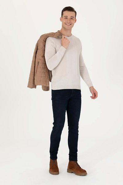 U.S. Polo Assn. Us Polo 1678276   Hart Knitting Sweater - Stone Color - S - St07786-Stone Color-S