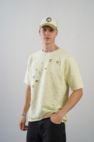 king brich Μπλουζάκι Unisex Dirty Collar Oversize που πλένεται και αφαιρείται