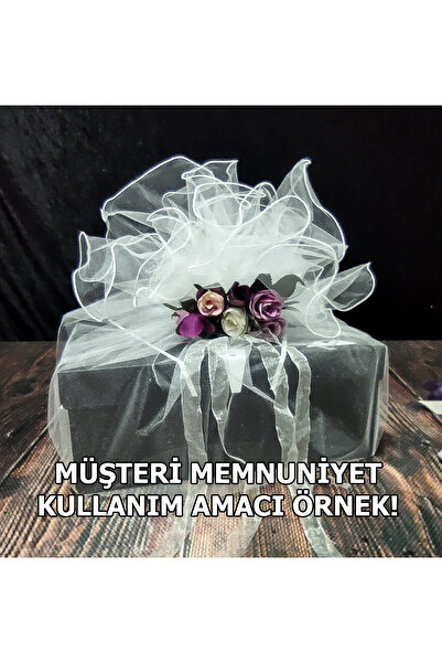 Çt Çeyizci Tekstil Bohça Süsü Beyaz, Nişan Bohça Süsü, Kapı Süsü Tülü, Doğum ...