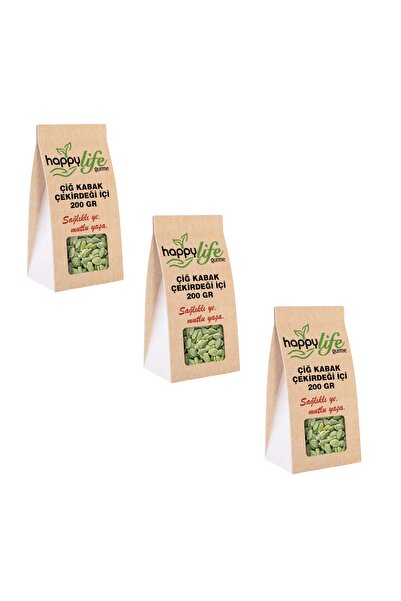 Happy Life Gurme Çiğ Kabak Çekirdek Içi 200 gr X 3 Adet