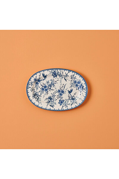 Bella Maison Bleu Blanc Porselen Büyük Sunum Tabağı Mavi (30 cm)